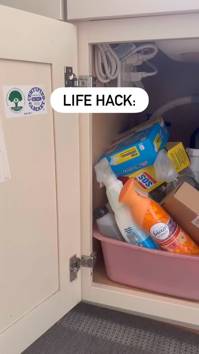 Ever clean a cabinet and realize you don’t just have two of something but… FOUR 🫣 
Save yourself some money this fall and organize those cabinets 😉
.
.
.
#organize #amazon #moneysaver